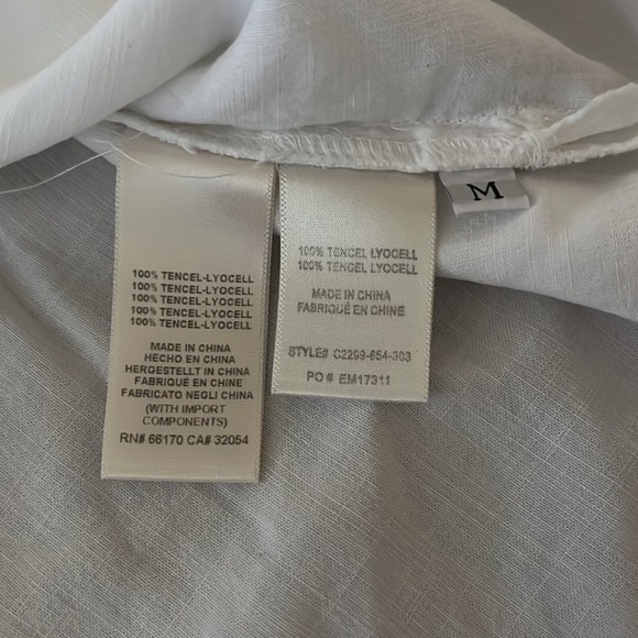 Anthropologie Cloth & Stone Sundays Off The Shoulder Top White - Picture 9 of 11